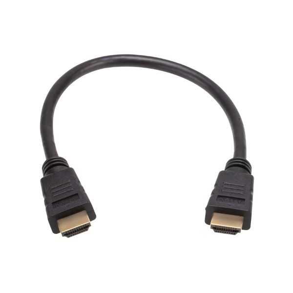 2L-7DA3H - Cáp HDMI 2.0 dài 0.3M, cỡ M/M, dây 30AWG, màu đen